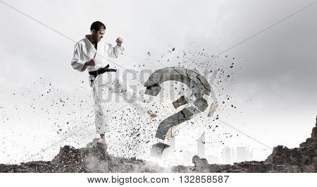 Krate man in action