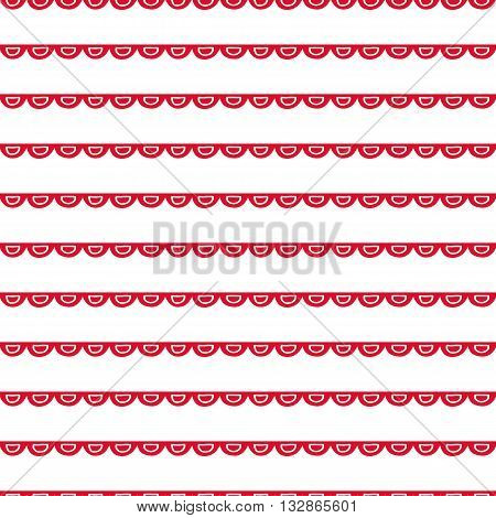 Seamless geometric pattern. Hand painted doodles in red and white. Graphic design element for web sites, stationary printables, fabric, scrapbooking etc.