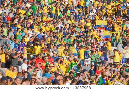 Soccer Fans During Copa America Centenario