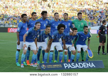 Brazilian Team During Copa America Centenario