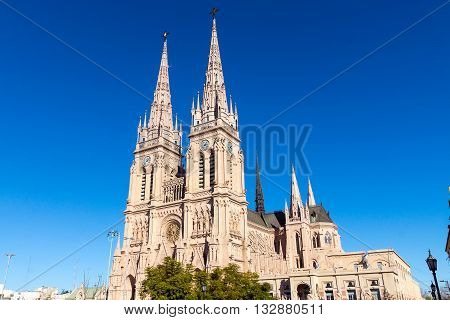 The famous cathedral of Lujan in the province of Buenos Aires, Argentina