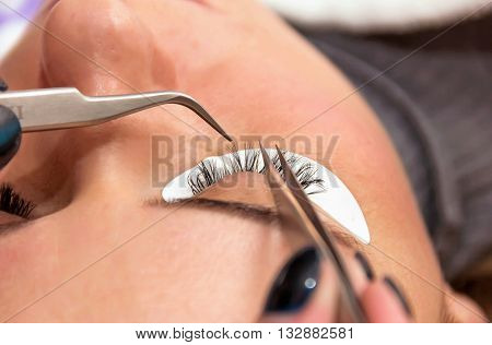 eyelash extension process the beauty industry beauty salons lashes very soft focus