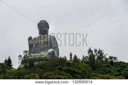 Tian Tan Buddha - The worlds's tallest bronze Buddha in Lantau Island, Hong Kong