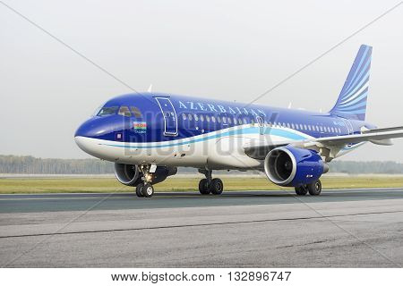 Airbus A320 Azerbaijan Airlines Taxiing