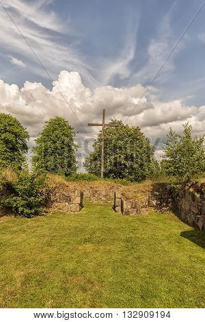 Ovraby stone church was built around the year 1100 to the site of older church.