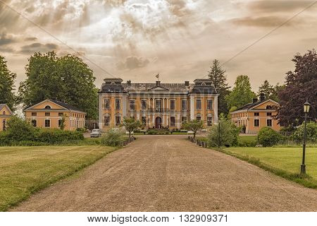 An image of Skottorps castle situated in the halland region of Sweden.