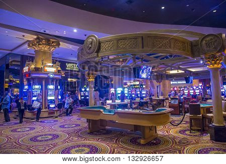 LAS VEGAS - April 13 : The Caesars Palace hotel and casino interior on April 13 2016 in Las Vegas. Caesars Palace is a luxury hotel and casino located on the Las Vegas Strip. Caesars has 3348 rooms in five towers