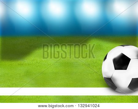 German Flag Football Soccer 3D Ball Background