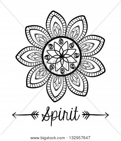 Bohemio concept with icon design, vector illustration 10 eps graphic.
