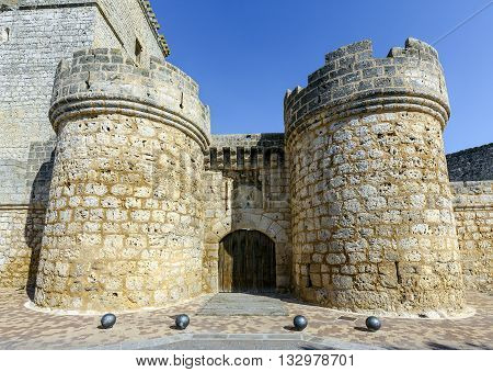 castle built in the XV century located in the town of Portillo in the province of Valladolid Castile and Leon Spain