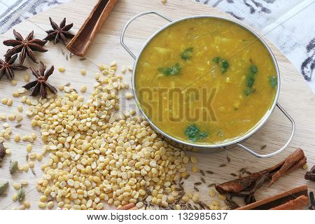 Dal or Lintel soup, Nepali or Indian cuisine normally serve with tibetan bread or rice