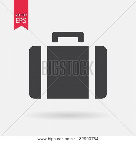 SuitcaseIcon Vector. Flat design. Suitcase sign isolated on white background