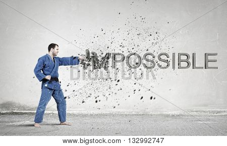 Krate man in action