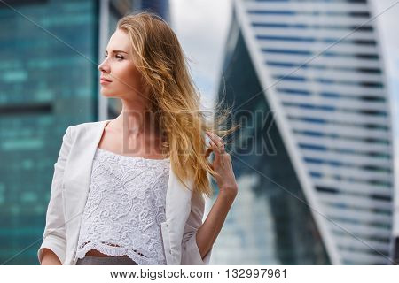Portrait of a beautiful young business woman