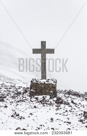 Chalcaltaya Mountain In Cordillera Range At Bolivia
