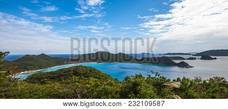 Panoramic View Of Zamami Island, Okinawa, Japan