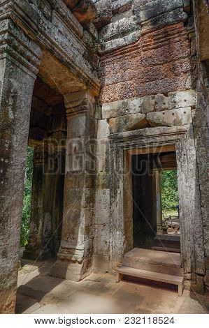 Siem Reap, Cambodia - August 5th, 2016:Ta Prohm, part of Khmer temple complex, Asia. Siem Reap, Camb