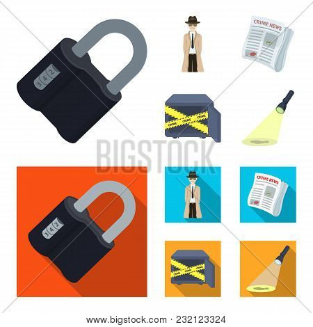 Coded Lock, The Appearance Of The Detective, A Newspaper With Criminal News, A Hacked Safe. Crime An