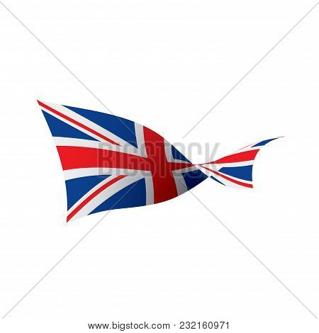 United Kingdom Flag, Vector Illustration On A White Background