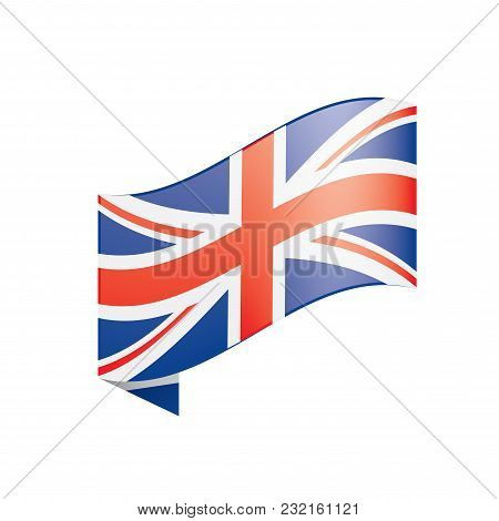 United Kingdom Flag, Vector Illustration On A White Background
