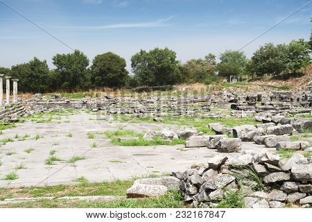 Remains From Historic Philippi That Would Have Been Visited By The Apostle Paul, Silas, Lydia And Ea