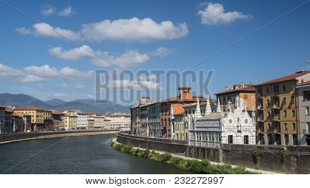 Pisa, Tuscany, Italy: The Historic Church Of Santa Maria Della Spina, Along The Arno River