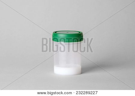 Analysis Of Sperm On The Mobility Of Spermatozoa. The Seed Of The Sperm In The Jar For Analysis