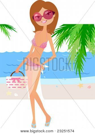 ビキニの女の子