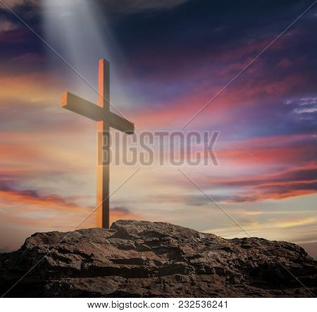 Light From Sky . Religion Background . The Light Of Christ Crucifix . Light Of God . Light From Sky 