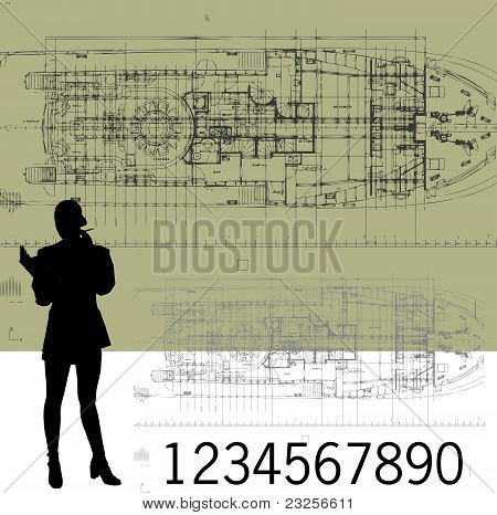 abstract technical drawing