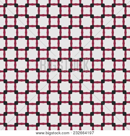 Repeatable Retro Geometric Pattern. Fabric Print. Seamless Background, Mosaic Ornament, Vintage Styl