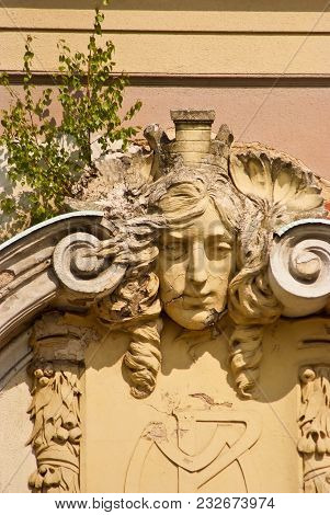 Architectural Detail Of Lapidarium Of The National Museum In Prague, Czech Republic