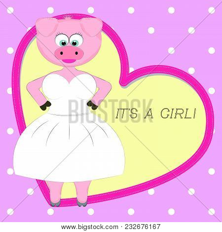 Pig Bride Waiting For Her Prince.
Greetin Card