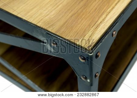 Iron Corner With Rivets.