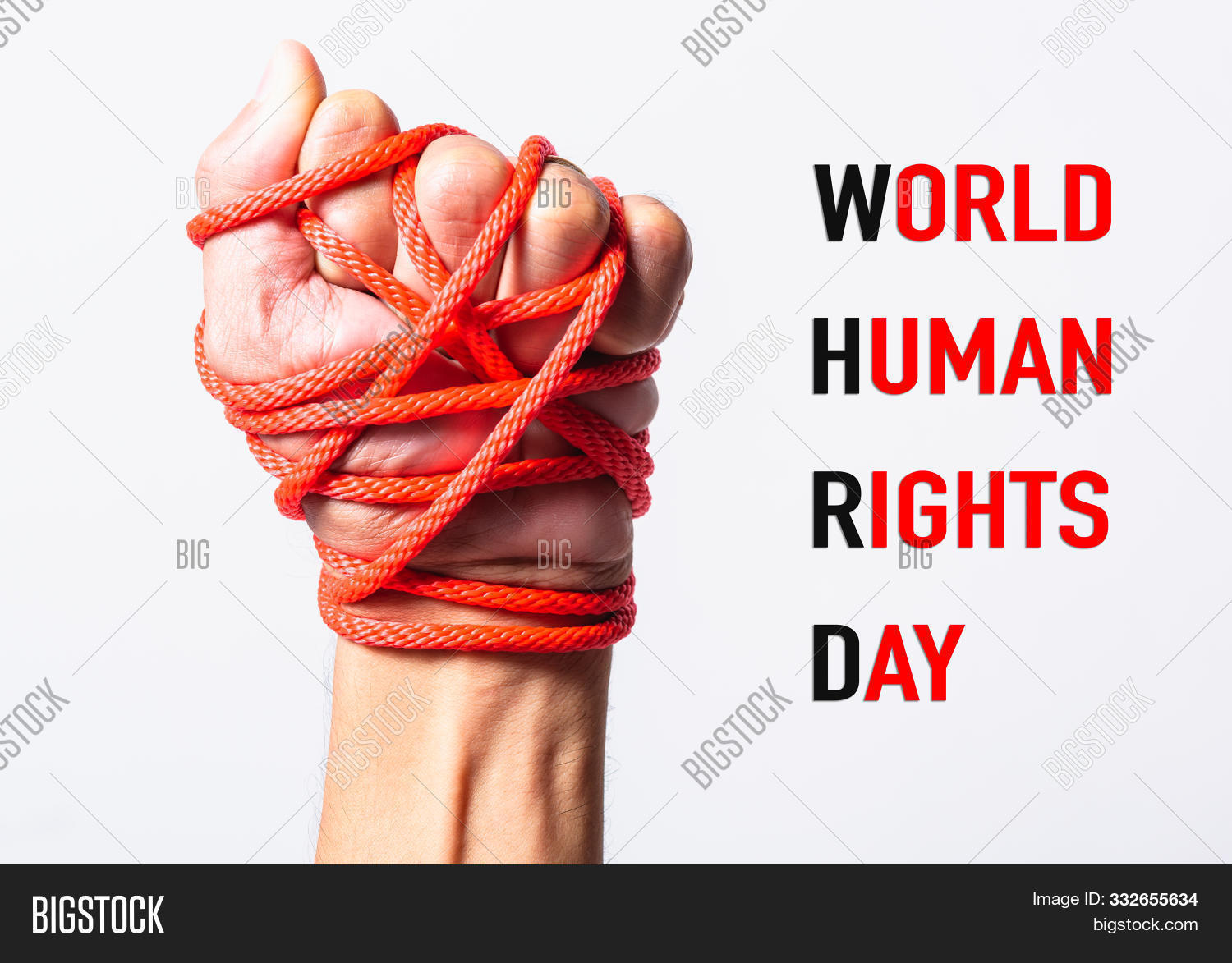 Red Rope On Fist Hand Image & Photo (Free Trial) | Bigstock