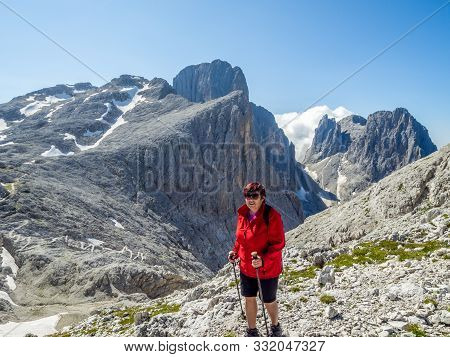 Altipiano Delle Pale Di San Martino In The Dolomites Mountains Of Northern Italy