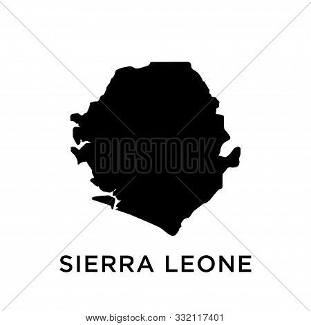 Sierra Leone Map Icon Vector Trendy Design Template