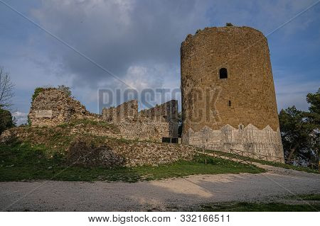 Ruins Of Castel At Caserta Veccia In Campania, Italy
