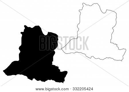 Basse-kotto Prefecture (prefectures Of The Central African Republic, Car) Map Vector Illustration, S