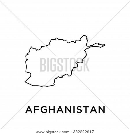 Afghanistan Map Vector Design Template Icon Trendy