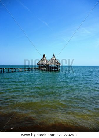 Gazebo en la playa