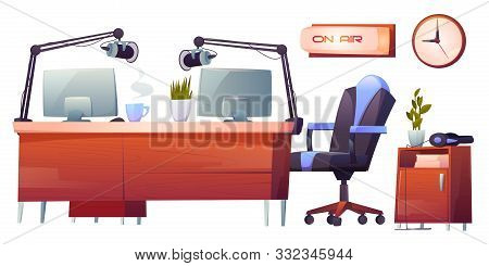 Radio Station Studio Vector Photo Free Trial Bigstock