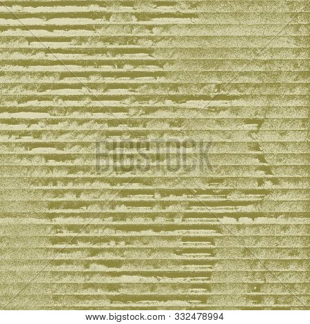 Muted Green Abstract Background Grunge Style With Course Texture And Horizontal Lines And Ridges.  1
