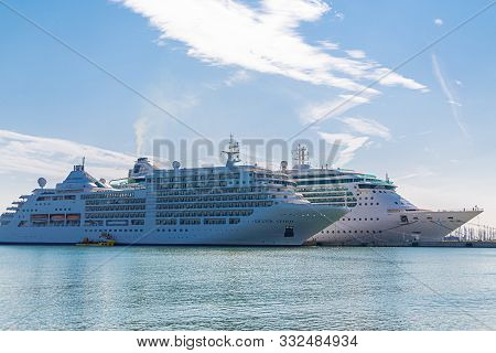 Ravenna, Italy - September 30, 2017: Silversea Cruises Is A Ultra-luxury Cruise Line Headquartered I