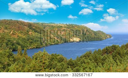Anse Noire, Near Grande Anse, Martinique, Carribbean. Panoramic View