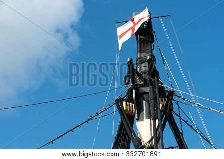 Sailing Ship Masts Of Hms Victory The Admiral Horatio Nelson's Flagship At The Battle Of Trafalgar I