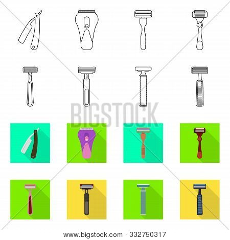 Vector Illustration Of Hygiene And Barbershop Icon. Collection Of Hygiene And Stainless Vector Icon 