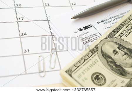 Irs Form W-8ben Certificate Of Foreign Status Of Beneficial Owner For United States Tax Withholding 