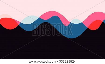 Colorful Motion Wave Overlap Light Colour Abstract Vector Background