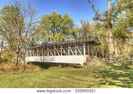 Dr. Knisely Covered Bridge Located In Bedford County Pennsylvania